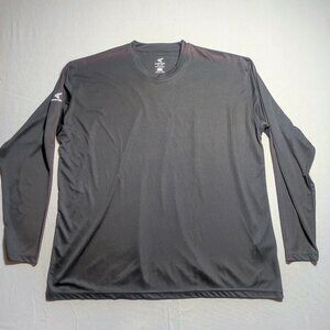 Easton active wear long sleeve shirt men's size XL black with white logo